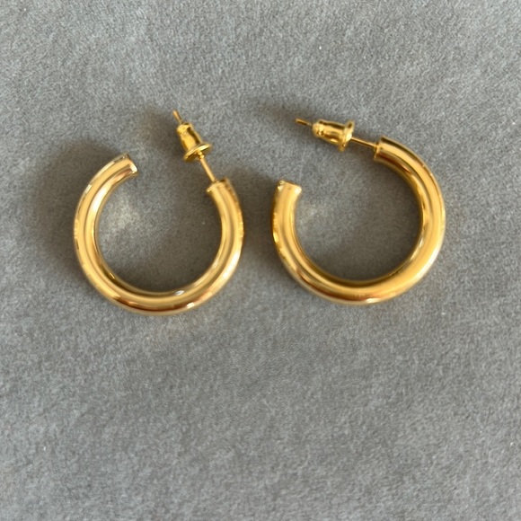 Anthropologie Jewelry - New beautiful gold hoop earrings
They do not tarnish